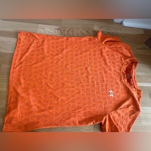 Under Armour Orange Tonal Logo Short Sleeve Tee